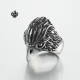 Silver wolf ring solid stainless steel band best quality