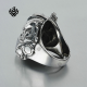 Silver Death grim reaper skull solid ring stainless steel band soft gothic