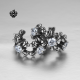 Siver Ear Cuff Clip On Non-Piercing Swarovski crystal Earrings Stainless Steel