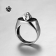  Silver ring stainless steel lucky dice soft gothic 