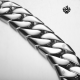 High polished Stainless Steel Wide Chunky Links Bracelet 22cm Mens Jewellery