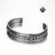 Silver Fleur-De-Lis bangle stainless steel boys women cuff bracelet simple