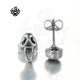 Silver stud stainless steel ghost earrings soft gothic