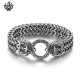 Silver anchor sailor bracelet stainless steel double chain soft gothic 