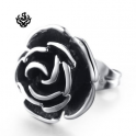 Silver stud stainless steel vintage style rose flower SINGLE earring