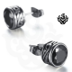 Silver swarovski crystal stainless steel stud earrings round 1.25ct