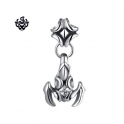 Silver stud swarovski crystal stainless steel scorpion SINGLE earring
