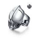 Silver Alien solid ring stainless steel band