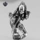 Silver Requiem Alien Warrior ring stainless steel band 3D